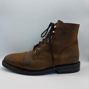 Thursday Boot Co. Everyday Cap Toe Leather Boots Brown Men's Size 7.5
